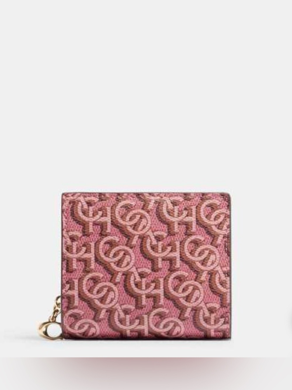 Coach Monogram Bi Fold Snap Wallet